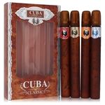 Cuba Red by Fragluxe - Gift Set -- Cuba Variety Set includes All Four 1.15 oz Sprays, Cuba Red, Cuba Blue, Cuba Gold and Cuba Orange - für Männer