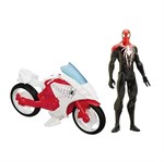 Spiderman Actionfigur - Inkl. Motorrad - 30 cm