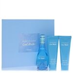 Cool Water by Davidoff - Gift Set -- 3.4 oz Eau De Toilette Spray + 2.5 oz Body Lotion + 2.5 oz Shower Gel - für Frauen